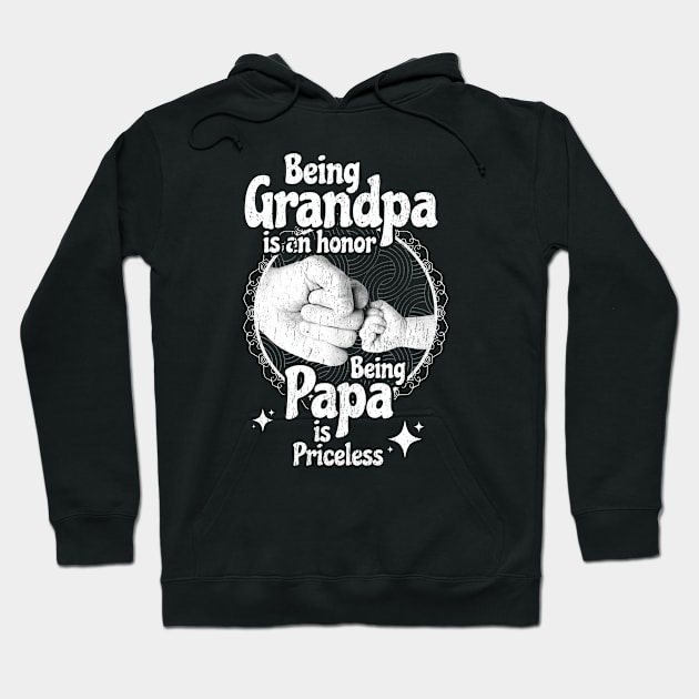 being grandpa- white type Hoodie by SUMAMARU